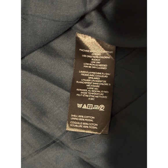 Anthropologie Tommie Cap Sleeve Smocked Front Zip Dress. Sz PXS Blue NWT - Picture 9 of 9